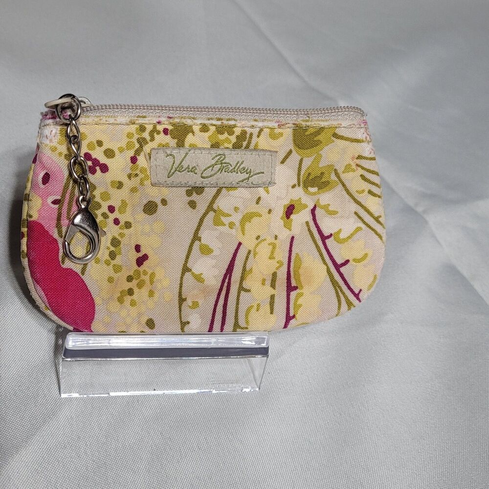 Vera Bradley Small ID Coin Purse Floral 3inx5in